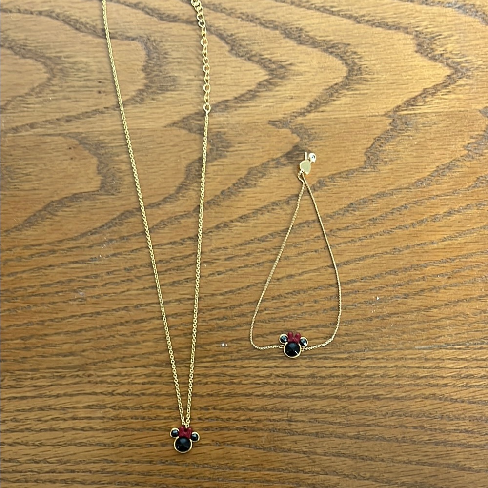 Gold and Red Jewelry Set